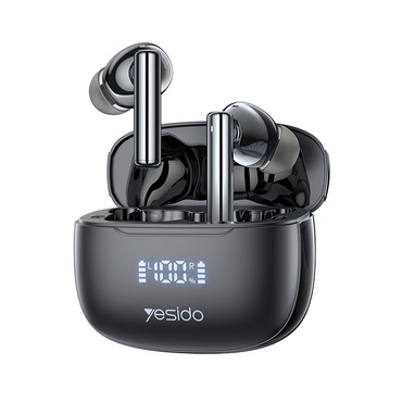 Bluetooth fülhallgató Yesido "TWS23" BT 5.3 ANC-val, szuper basszus és 300mAh - fekete