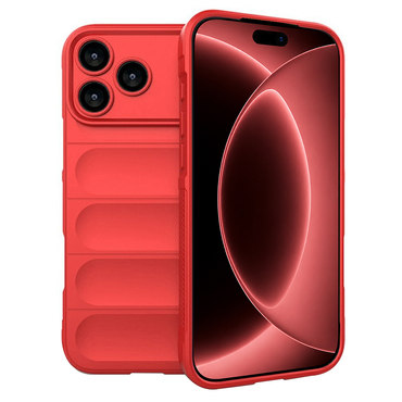 Techsuit "Magic Shield" TPU gél tok iPhone 17 Pro Max / 18 Pro Max készülékhez - red
