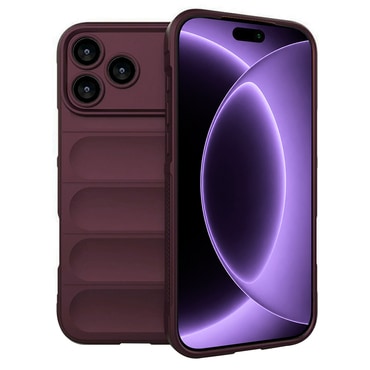 Techsuit "Magic Shield" TPU gél tok iPhone 17 Pro / 18 Pro / 18 Pro Max készülékhez - bordeaux