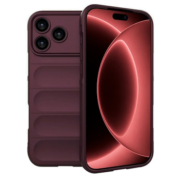 Techsuit "Magic Shield" TPU gél tok iPhone 17 Pro Max / 18 Pro Max / 18 Pro Max készülékhez - bordeaux
