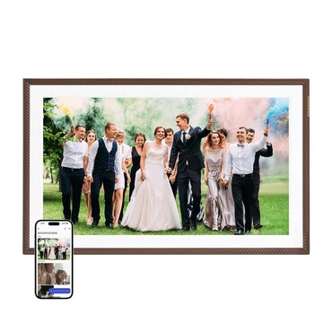 Digitális képkeret Arzopa "D156" 15.6" Full HD kijelzővel, Wi-Fi, 32GB - brown