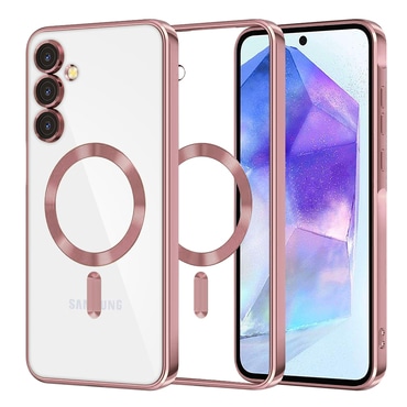 Tok Techsuit "Luxury Crystal MagSafe" Samsung Galaxy A55 készülékhez - pink