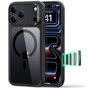 Hibrid tok ESR "Classic Hybrid HaloLock" iPhone 17 Pro Max / 18 Pro Max készülékekhez - clear black