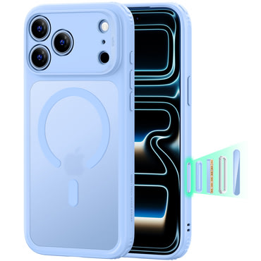 Hibrid tok ESR "Classic Hybrid HaloLock" iPhone 17 Pro Max / 18 Pro Max készülékekhez - frosted light blue