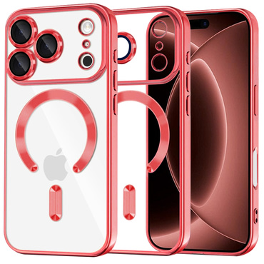 Tok Techsuit "Luxury Crystal MagSafe" iPhone 17 Pro Max / 18 Pro Max készülékhez - red
