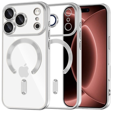 Tok Techsuit "Luxury Crystal MagSafe" iPhone 17 Pro Max / 18 Pro Max készülékhez - silver