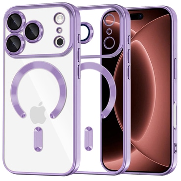 Tok Techsuit "Luxury Crystal MagSafe" iPhone 17 Pro Max / 18 Pro Max készülékhez - light purple