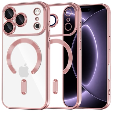 Tok Techsuit "Luxury Crystal MagSafe" iPhone 17 Pro / 18 Pro készülékhez - pink