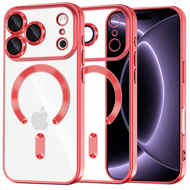 Tok Techsuit "Luxury Crystal MagSafe" iPhone 17 Pro / 18 Pro készülékhez - red