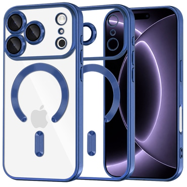Tok Techsuit "Luxury Crystal MagSafe" iPhone 17 Pro / 18 Pro készülékhez - deep blue