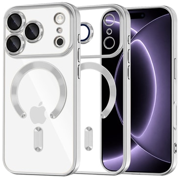 Tok Techsuit "Luxury Crystal MagSafe" iPhone 17 Pro / 18 Pro készülékhez - silver