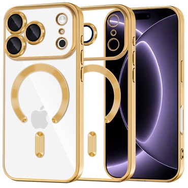 Tok Techsuit "Luxury Crystal MagSafe" iPhone 17 Pro / 18 Pro készülékhez - gold