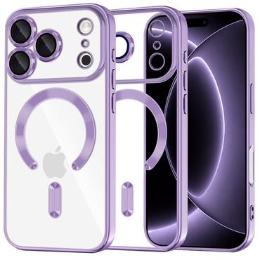 Tok Techsuit "Luxury Crystal MagSafe" iPhone 17 Pro / 18 Pro készülékhez - light purple