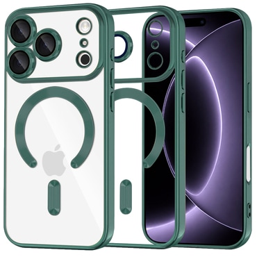 Tok Techsuit "Luxury Crystal MagSafe" iPhone 17 Pro / 18 Pro készülékhez - deep green