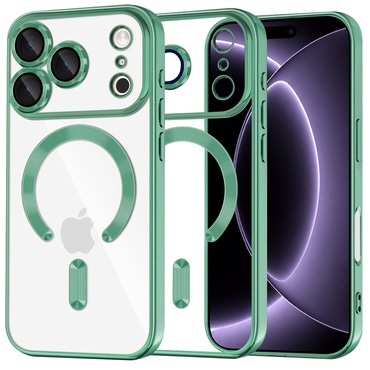 Tok Techsuit "Luxury Crystal MagSafe" iPhone 17 Pro / 18 Pro készülékhez - light green