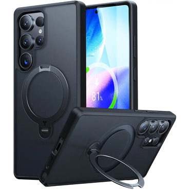 Prémium tok Torras "Ostand Spin MagSafe Series" Samsung Galaxy S25 Ultra készülékhez - black