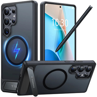 Prémium tok Torras "Pstand MagSafe" Samsung Galaxy S25 Ultra készülékhez - black