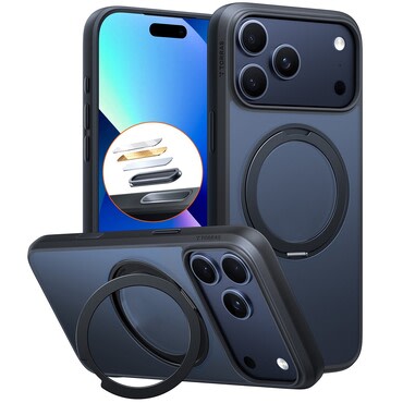 Prémium tok Torras "Ostand Pro MagSafe Series" iPhone 17 Pro Max készülékhez - black