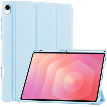 Tok Techsuit "Flex Trifold" tolltartóval Samsung Galaxy Tab S12 Plus készülékhez - sky blue