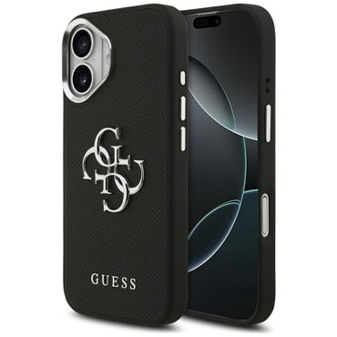 Tok Guess "Hardcase 4G Grained Big and Classic Logo" iPhone 17 készülékhez - black