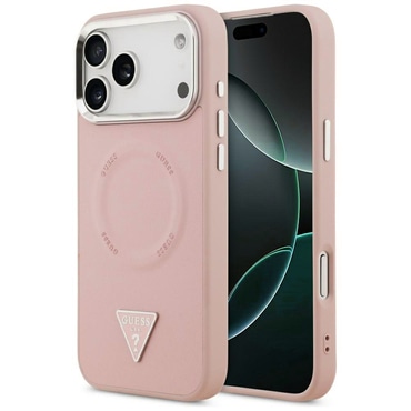 Tok Guess "Hardcase Triangle Logo MagSafe" iPhone 17 Pro készülékhez - pink