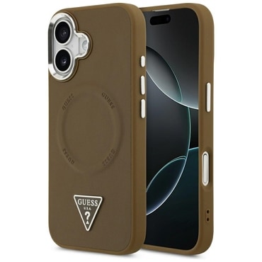 Tok Guess "Hardcase Triangle Logo MagSafe" iPhone 17 készülékhez - brown