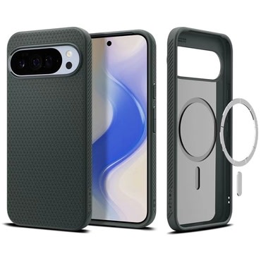 Tok Spigen "Liquid Air Magsafe" Google Pixel 10 Pro XL készülékekhez - abyss green