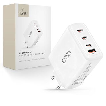 Fali 140W töltő Tech-Protect "NC140W-GAN" - fehér