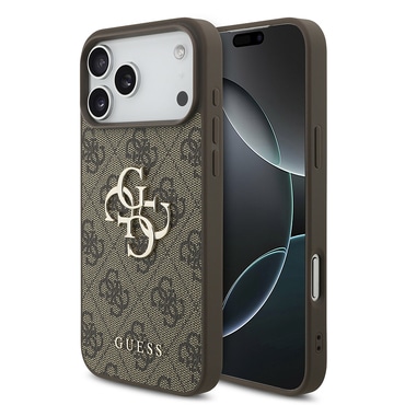 Tok Guess "4G Big Metal Logo" iPhone 18 Pro készülékekhez - brown