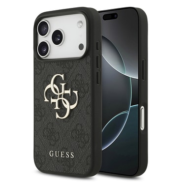 Tok Guess "4G Big Metal Logo" iPhone 18 Pro készülékekhez - black