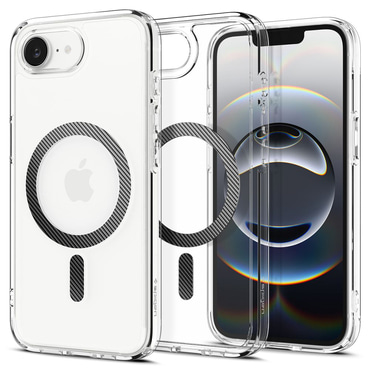 Tok Spigen "Ultra Hybrid Mag" iPhone 16e / 17e készülékekhez - carbon fiber