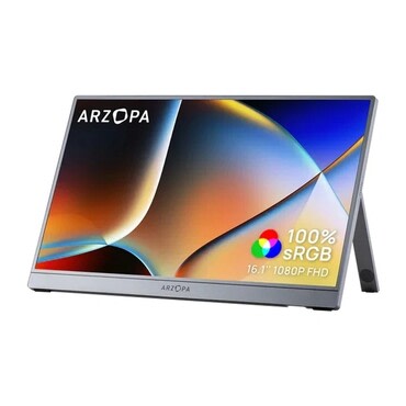 Hordozható monitor ARZOPA "Z1C" 16.1" Full HD IPS USB-C és USB-C - gray
