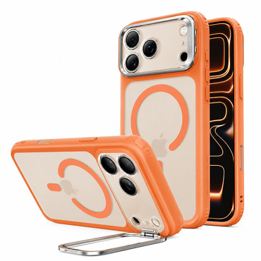 Hibrid tok ESR "Classic Hybrid HaloLock Kickstand" iPhone 17 Pro / 18 Pro készülékekhez - frosted orange