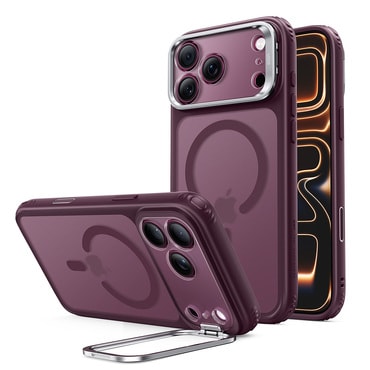 Hibrid tok ESR "Classic Hybrid HaloLock Kickstand" iPhone 17 Pro Max / 18 Pro Max készülékekhez - frosted deep burgundy