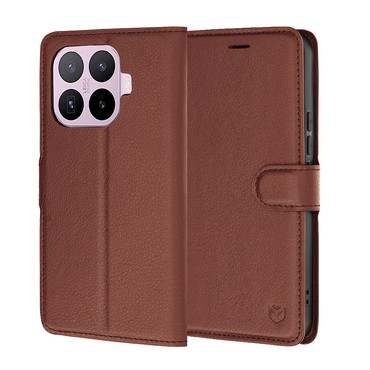 Nyitható tok Techsuit "Leather Folio" Xiaomi 17T készülékekhez - brown