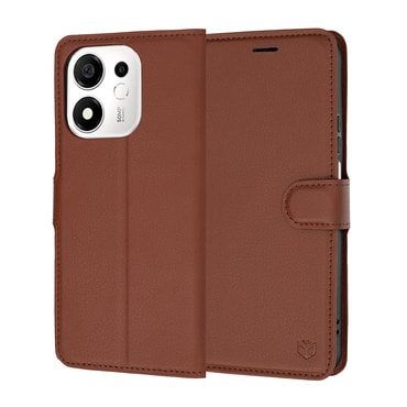 Nyitható tok Techsuit "Leather Folio" Honor 600 Smart készülékekhez - brown