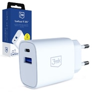 Fali 30W töltő 3mk "GaN" USB és USB-C, PD 3.0, QC4 - white