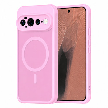 Hibrid tok "HaloFrost II MagSafe" Google Pixel 11 Pro XL készülékhez - pink