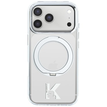 Tok Karl Lagerfeld "HC IML Ring Stand MagSafe Kameo Metal" iPhone 17 Pro / 18 Pro / 18 Pro Max készülékhez - transparent