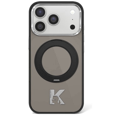 Tok Karl Lagerfeld "HC IML Ring Stand MagSafe Kameo Metal" iPhone 17 Pro / 18 Pro / 18 Pro Max készülékhez - black