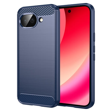 TPU gél tok "Brushed Carbon" Google Pixel 10a készülékekhez - kék