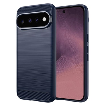 TPU gél tok "Brushed Carbon" Google Pixel 11 / 11 Pro készülékekhez - kék