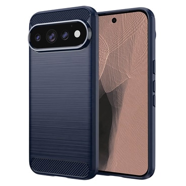 TPU gél tok "Brushed Carbon" Google Pixel 11 Pro készülékekhez - kék