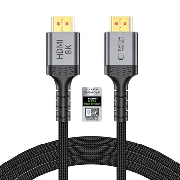 HDMI 2.1 káfehér Tech-Protect "UltraBoost" 4K 120Hz-nél / 8K 60Hz-nél - 2m - black