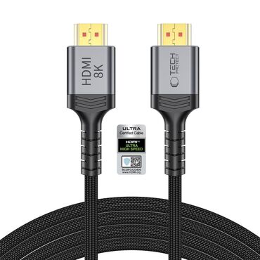 HDMI 2.1 káfehér Tech-Protect "UltraBoost" 4K 120Hz-nél / 8K 60Hz-nél - 3m - black