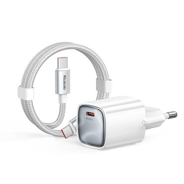 Fali 65W töltő Mcdodo "Nano Series CH-8262" GaN, USB-C, 1.2m kábellel - white