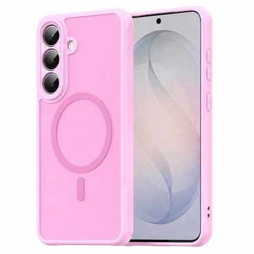 Hibrid tok "HaloFrost II MagSafe" Samsung Galaxy S26 FE készülékhez - pink