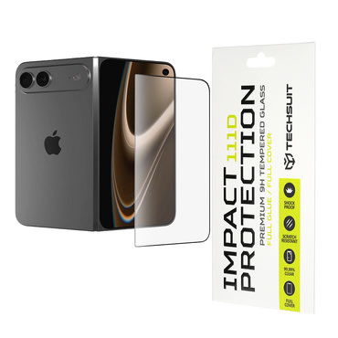Prémium 3D teljes test képernyővédő üveg "Techsuit" iPhone Ultra készülékhez - fekete