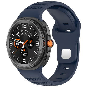 Silikon szíj Techsuit "W050" Samsung Galaxy Watch8 40mm / Watch8 44mm / Watch8 Classic / Watch9 40mm / Watch9 44mm készülékhez - blue