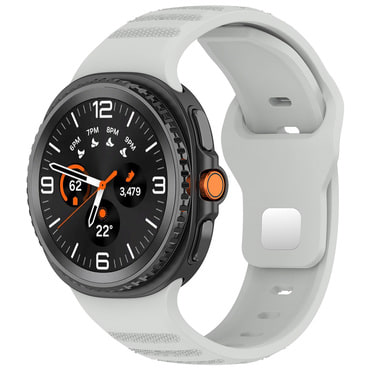 Szilikon szíj Techsuit "W050" Samsung Galaxy Watch8 40mm / Watch8 44mm / Watch8 Classic / Watch9 40mm / Watch9 44mm készülékhez - gray